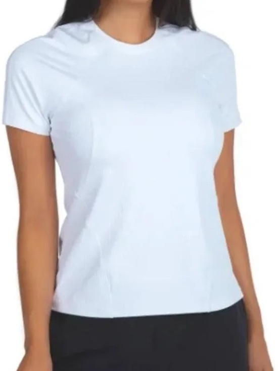 Spyder Tops - NWT Spyder White Ribbed Short Sleeve Athletic Tee Size Small